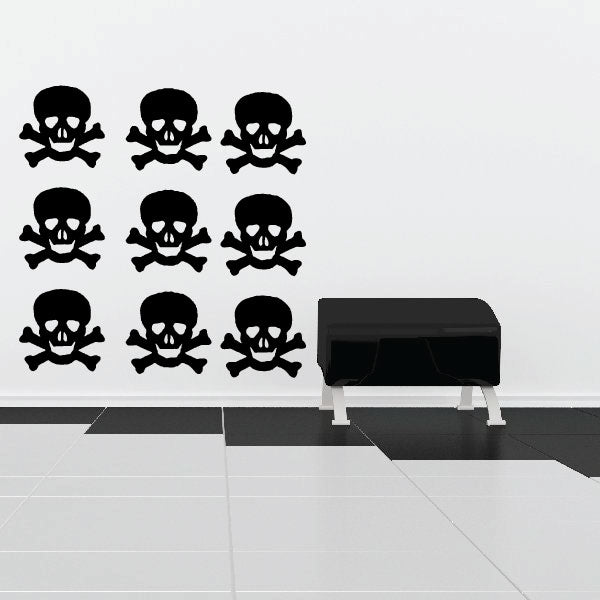 Image of Skull and Crossbones Decals