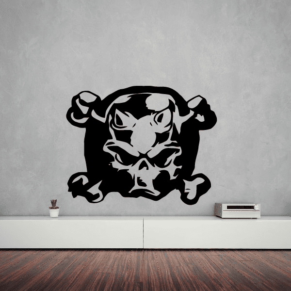 Image of Skull and Crossbones Decals