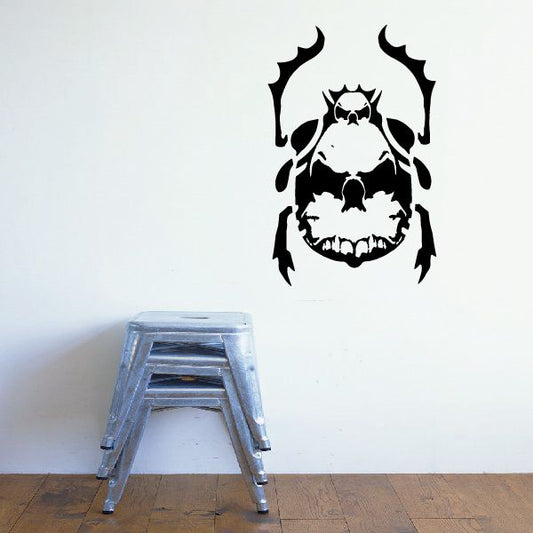 Image of Skull Beetle Decal