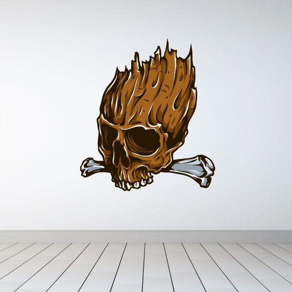 Image of Skull Carving Sticker