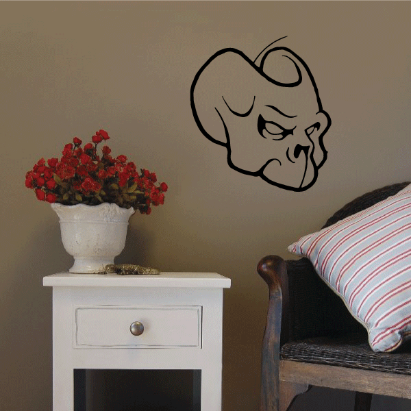 Image of Skull Masquerade Mask Decal