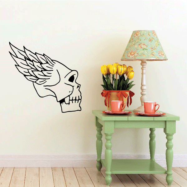 Image of Skull Wall Decal - Vinyl Decal - Car Decal - CF395