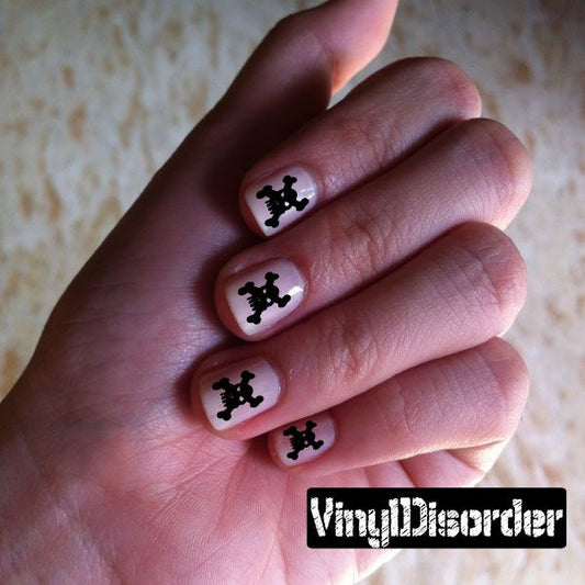 Image of Skulls CF8034 Fingernail Art Sticker - Vinyl Finger Nail Decals