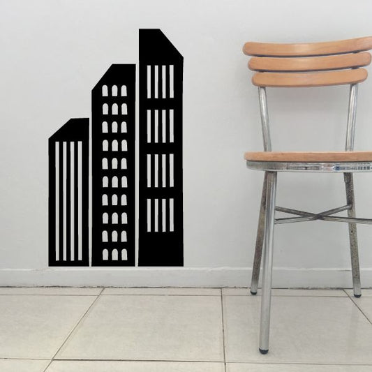 Image of Skyscrapers Wall Decal - Vinyl Decal - Car Decal - BA022