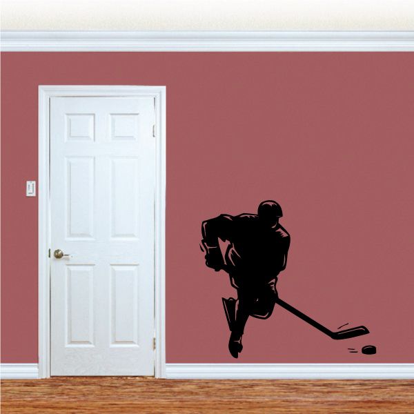 Image of Slapshot Hockey Wall Decal - Vinyl Decal - Car Decal - MC007