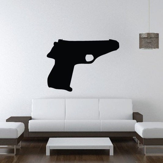 Image of Sleek Semi-Automatic Pistol Decal