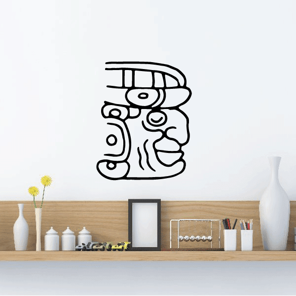 Image of Sleeping Mayan Face Decal