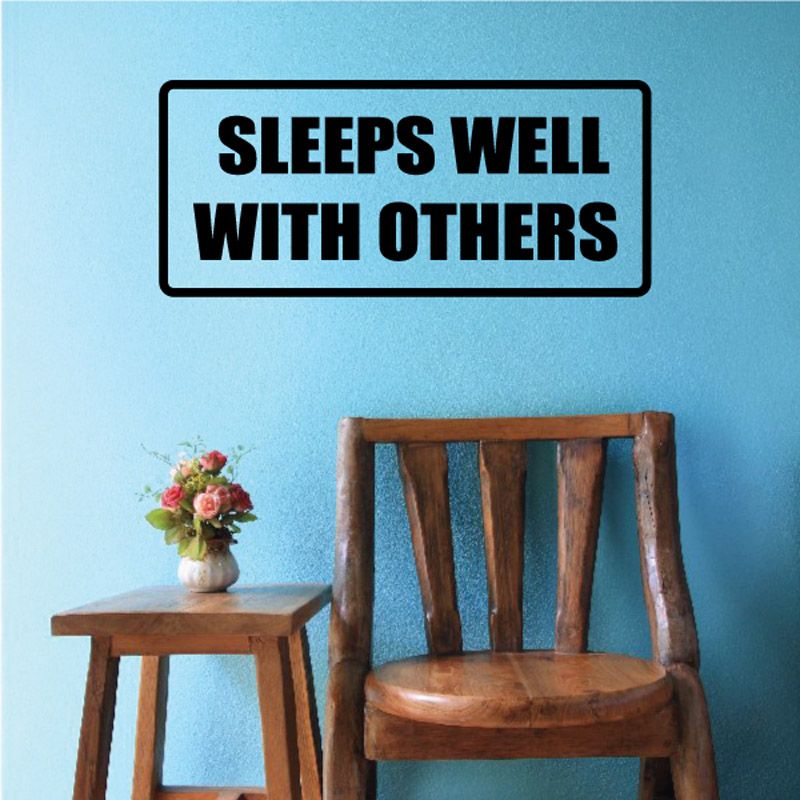 Image of Sleeps well with others Decal