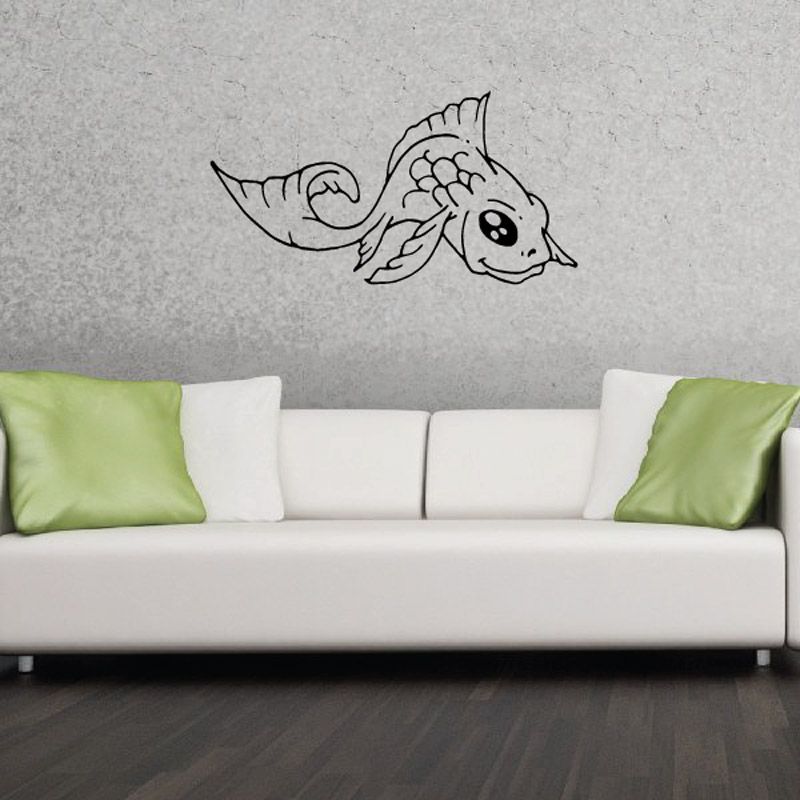 Image of Slinking Goldfish Decal