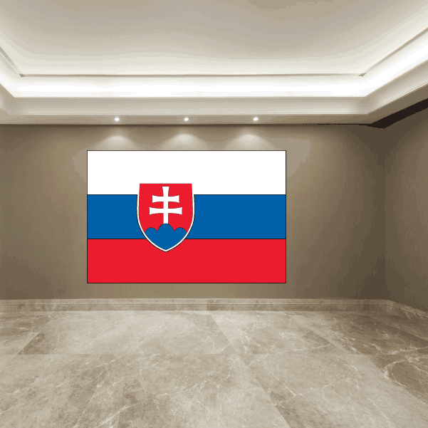 Image of Slovakia Flag Sticker