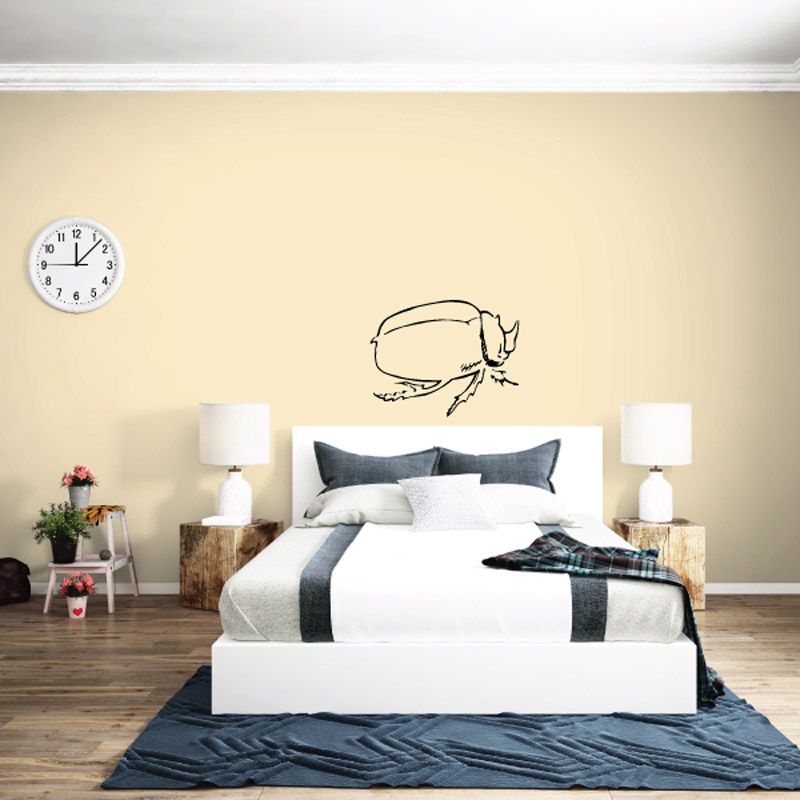 Image of Small Horned Beetle Decal