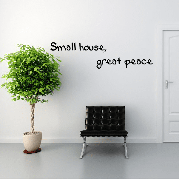 Image of Small house great peace Wall Decal