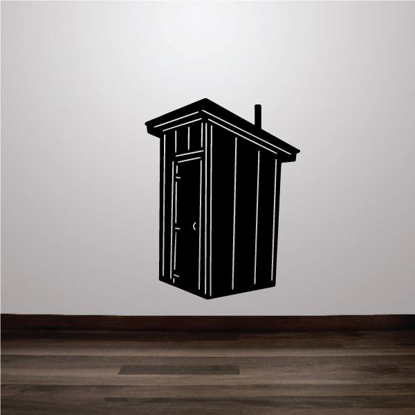 Image of Small Outhouse Decal