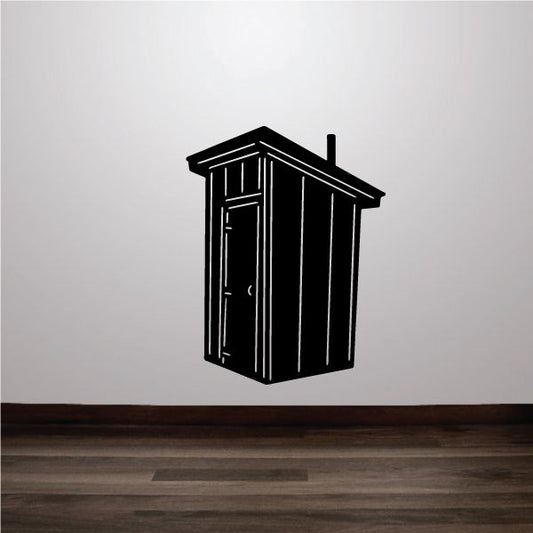 Image of Small Outhouse Decal