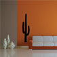 Small saguaro cactus decal, black cactus silhouette with three arms