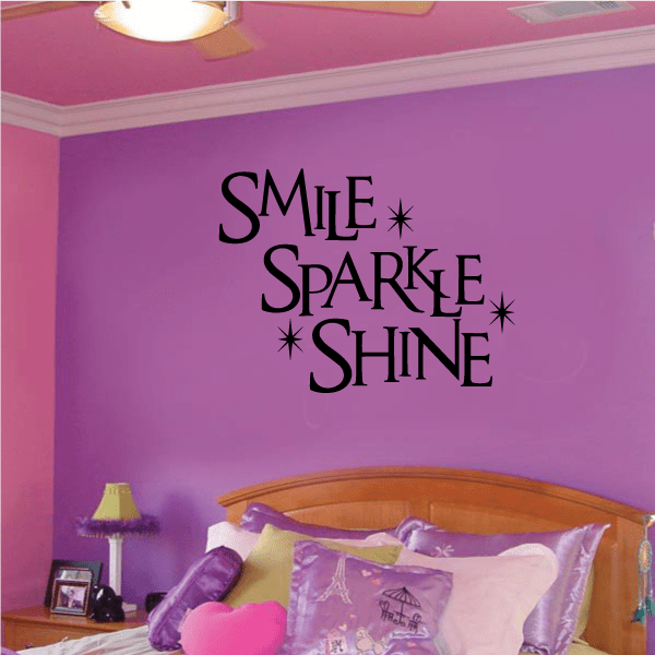 Image of Smile Sparkle Shine Wall Decal