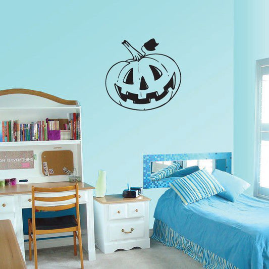 Image of Smiling Jack-o-Lantern Decal