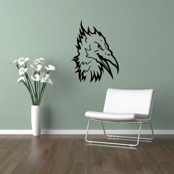 Image of Smirking Eagle Head Decal