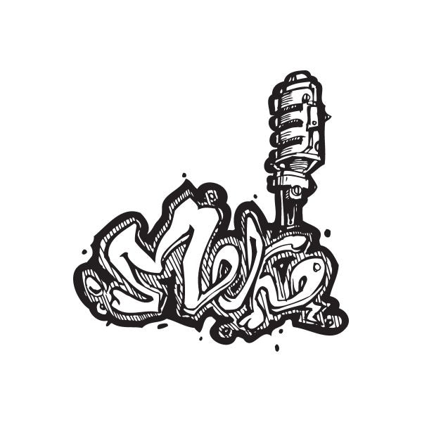 Image of Smoke Graffiti Decal