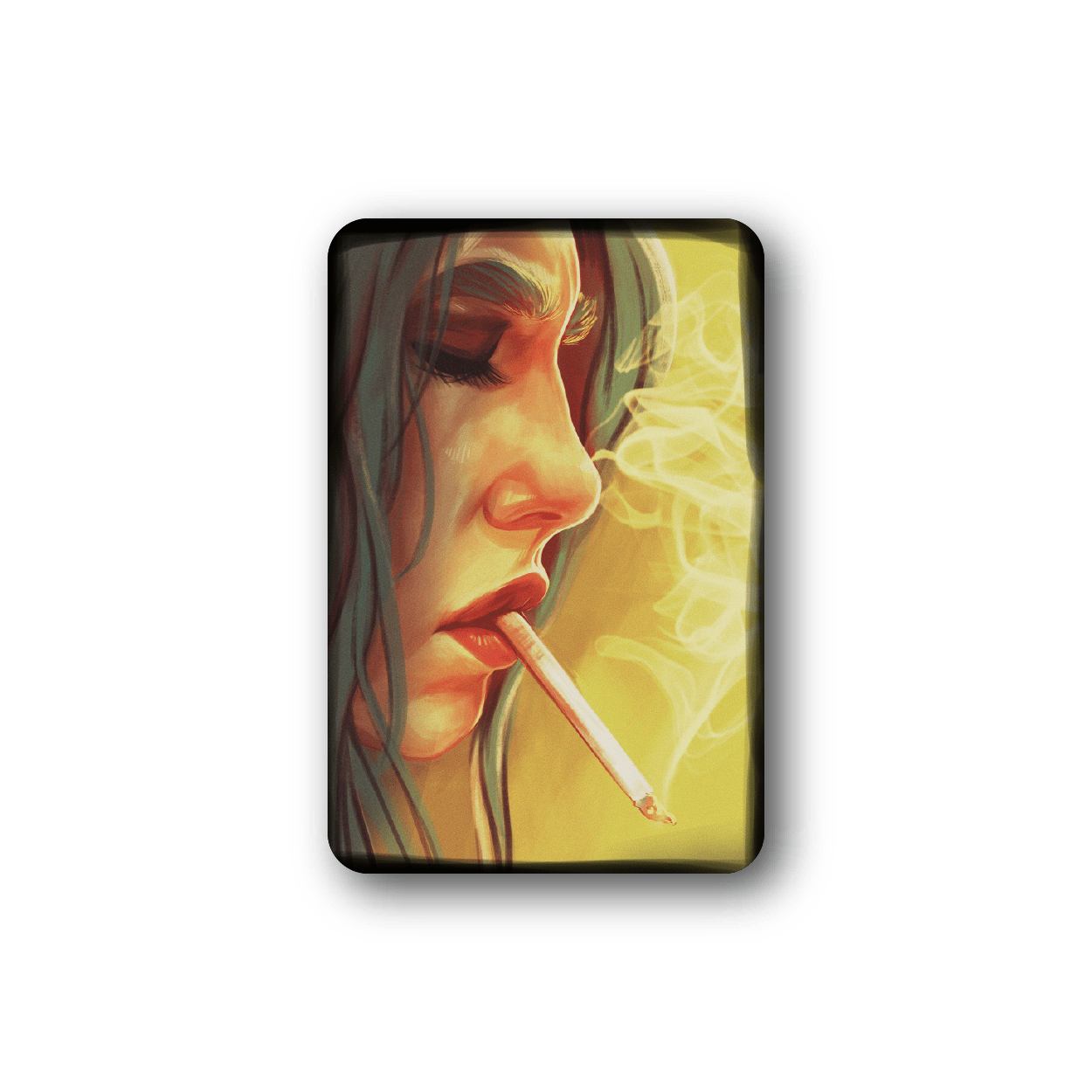 Image of Smoking Girl Sticker