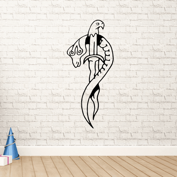 Image of Snake and Eagle Dagger Decal