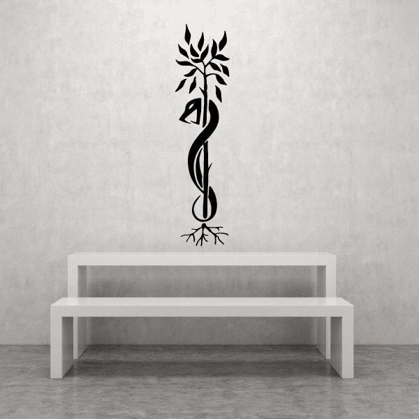 Image of Snake and Tree of Life Decal