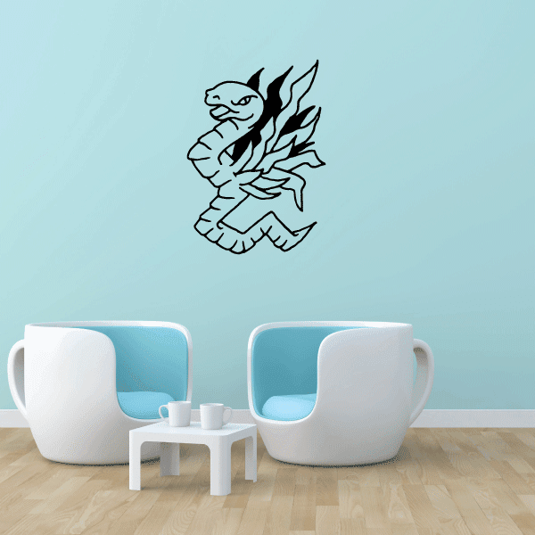 Image of Snake and Wings Decal