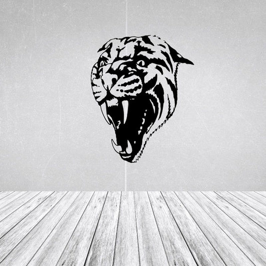 Image of Snarling Wild Cat Decal