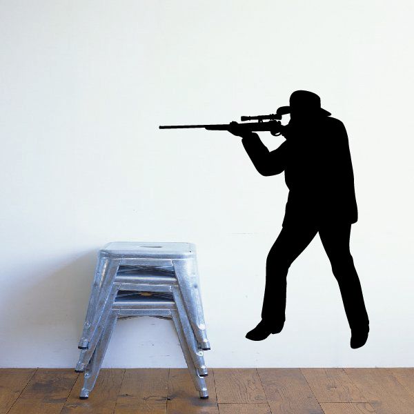 Image of Sniper Hunting Wall Decal - Vinyl Decal - Car Decal - 007