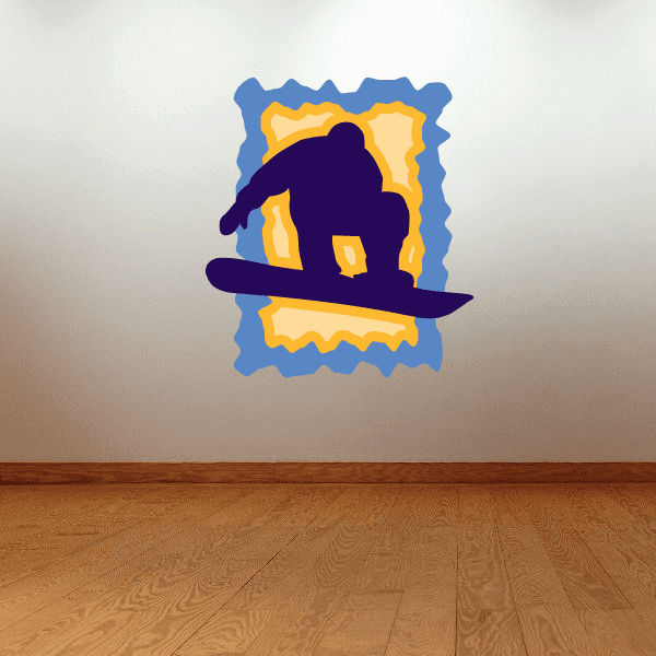 Image of Snowboarding Wall Decal - Vinyl Sticker - Car Sticker - Die Cut Sticker - CDSCOLOR026