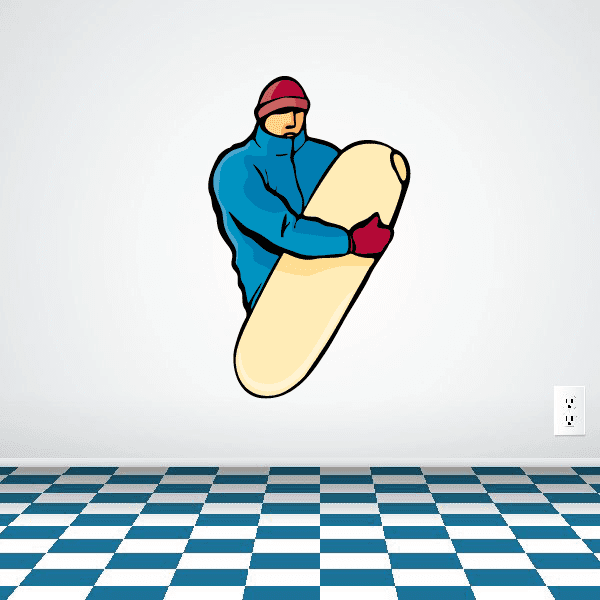 Image of Snowboarding Wall Decal - Vinyl Sticker - Car Sticker - Die Cut Sticker - CDSCOLOR036