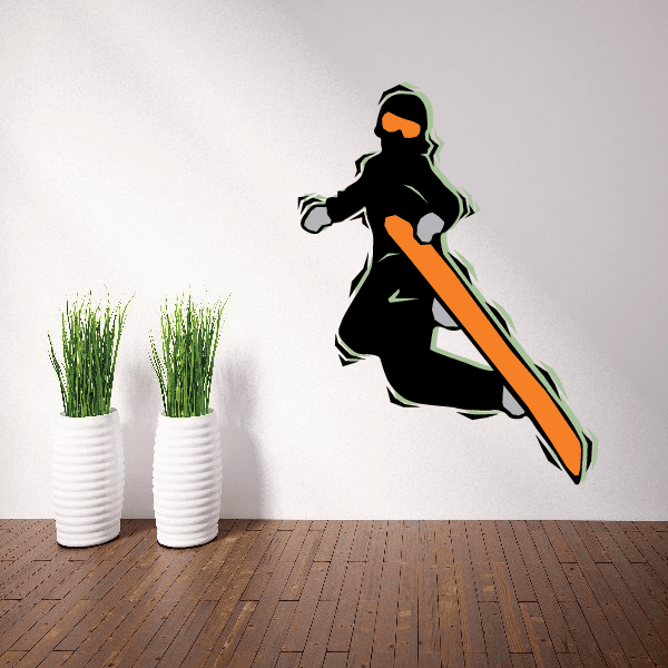 Image of Snowboarding Wall Decal - Vinyl Sticker - Car Sticker - Die Cut Sticker - CDSCOLOR045