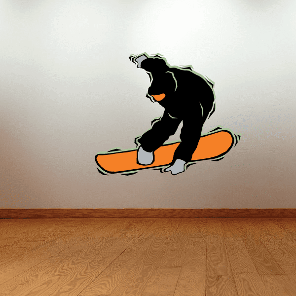 Image of Snowboarding Wall Decal - Vinyl Sticker - Car Sticker - Die Cut Sticker - CDSCOLOR046