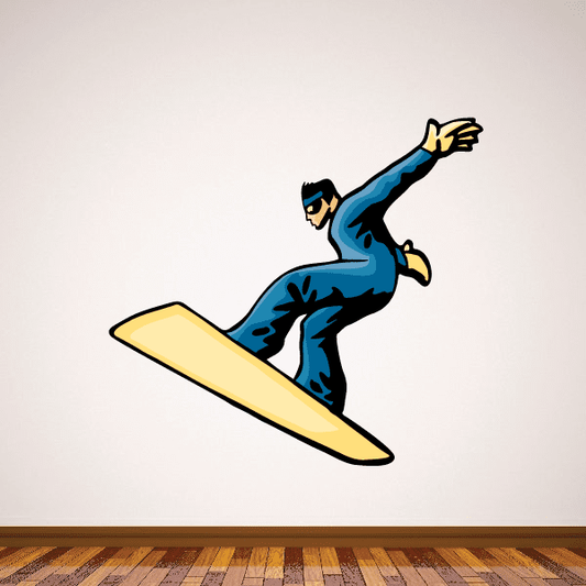 Image of Snowboarding Wall Decal - Vinyl Sticker - Car Sticker - Die Cut Sticker - CDSCOLOR051