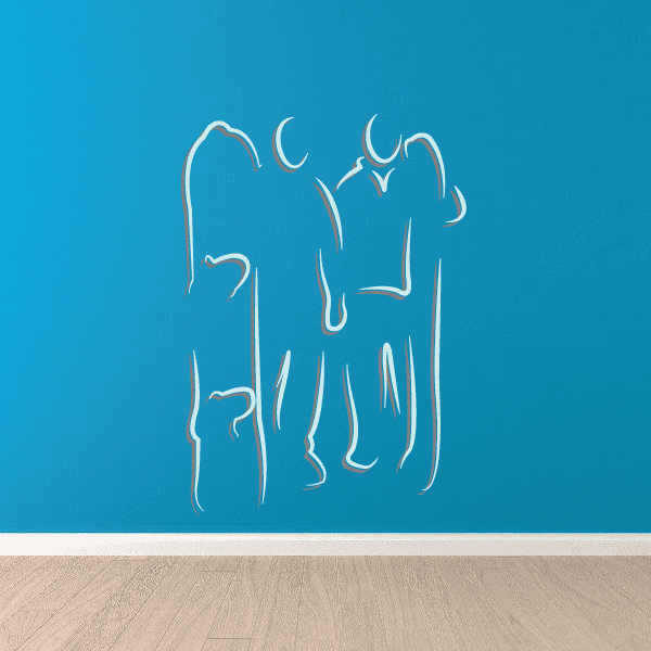 Image of Snowboarding Wall Decal - Vinyl Sticker - Car Sticker - Die Cut Sticker - CDSCOLOR057