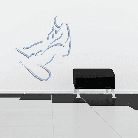 Image of Snowboarding Wall Decal - Vinyl Sticker - Car Sticker - Die Cut Sticker - CDSCOLOR062