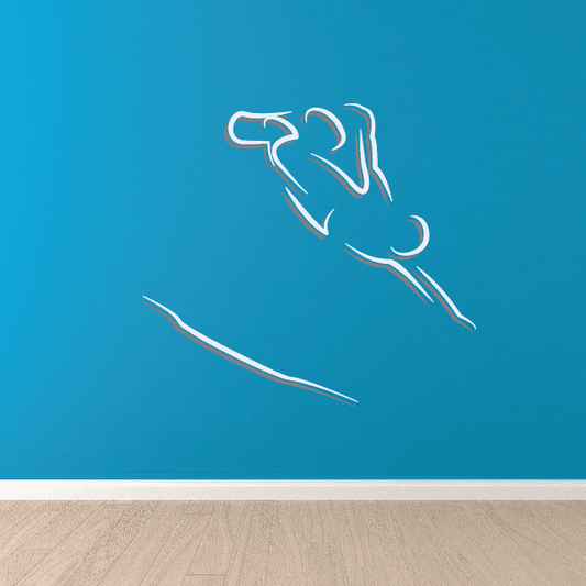 Image of Snowboarding Wall Decal - Vinyl Sticker - Car Sticker - Die Cut Sticker - CDSCOLOR064