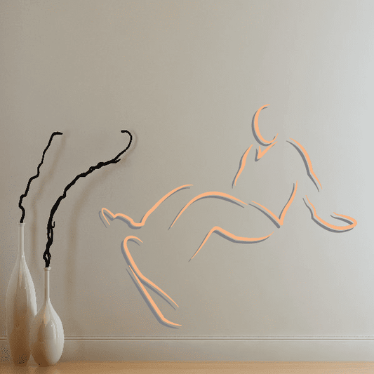 Image of Snowboarding Wall Decal - Vinyl Sticker - Car Sticker - Die Cut Sticker - CDSCOLOR066