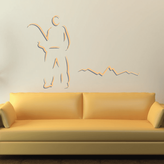 Image of Snowboarding Wall Decal - Vinyl Sticker - Car Sticker - Die Cut Sticker - CDSCOLOR067