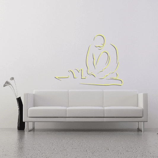 Image of Snowboarding Wall Decal - Vinyl Sticker - Car Sticker - Die Cut Sticker - CDSCOLOR068