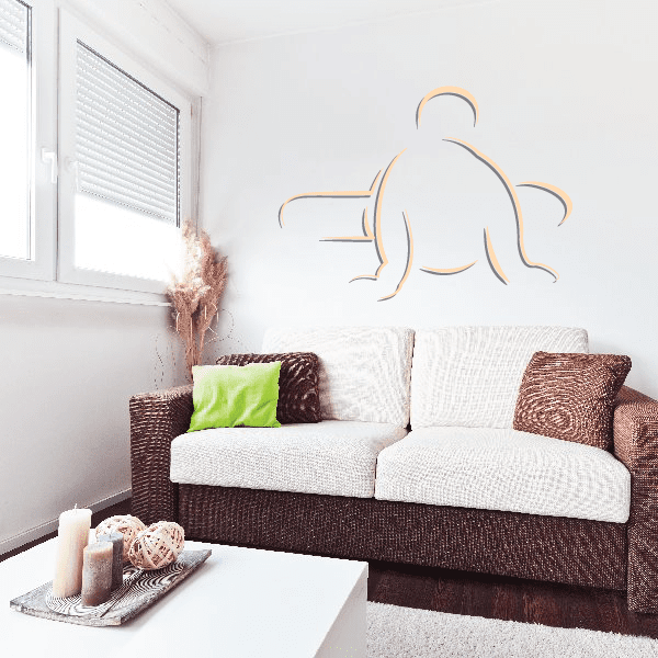 Image of Snowboarding Wall Decal - Vinyl Sticker - Car Sticker - Die Cut Sticker - CDSCOLOR071