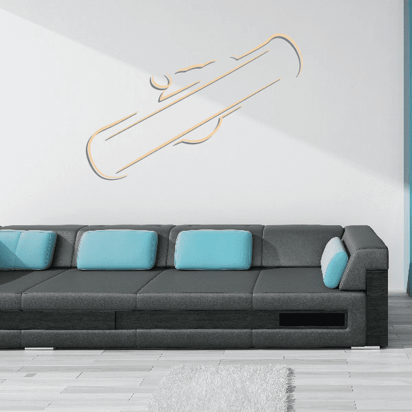 Image of Snowboarding Wall Decal - Vinyl Sticker - Car Sticker - Die Cut Sticker - CDSCOLOR072