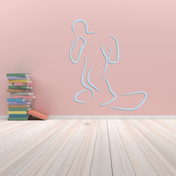 Image of Snowboarding Wall Decal - Vinyl Sticker - Car Sticker - Die Cut Sticker - CDSCOLOR079