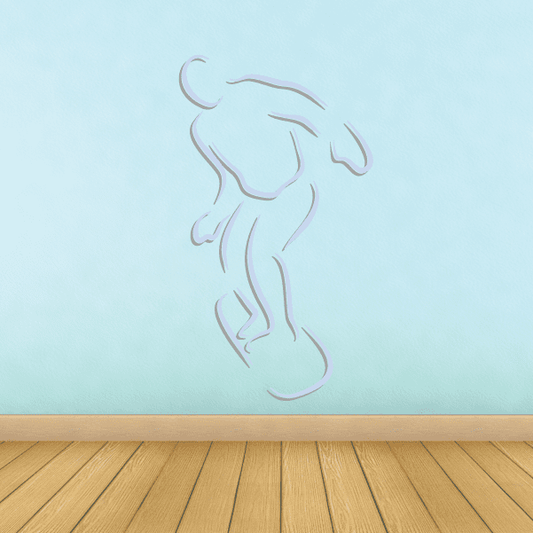 Image of Snowboarding Wall Decal - Vinyl Sticker - Car Sticker - Die Cut Sticker - CDSCOLOR082