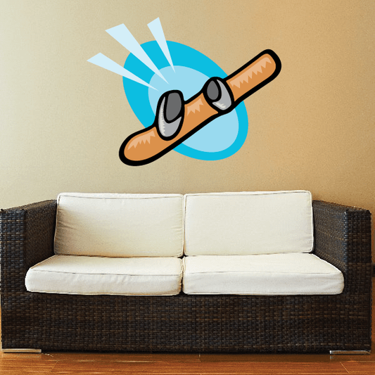 Image of Snowboarding Wall Decal - Vinyl Sticker - Car Sticker - Die Cut Sticker - CDSCOLOR089