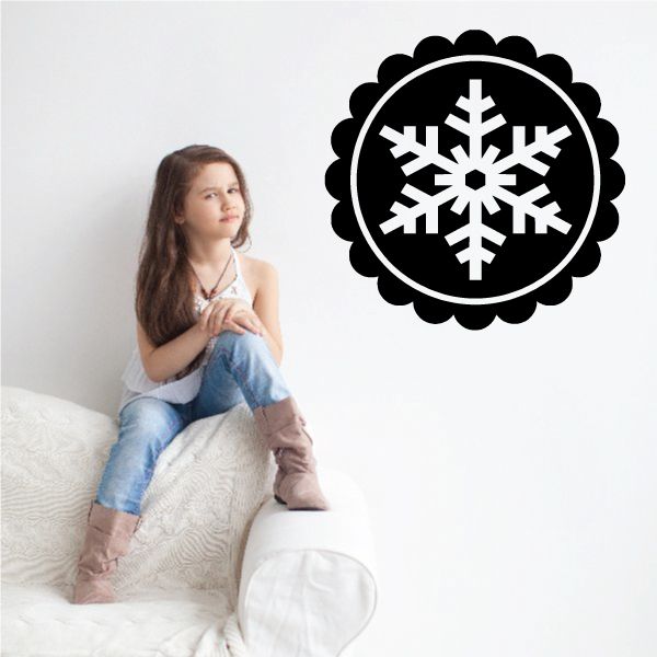 Image of Snowflake Badge Decal