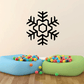 A subtle snowflake decal adding charm to wall decor