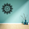 Close-up of a Snowflake Decal with intricate design adhered to a wall