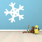 White snowflake winter wall decal sticker