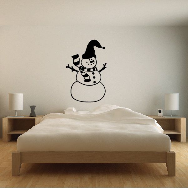 Image of Snowman Pointed Beanie Decal